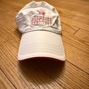 Wildfire Golf Club Women’s Hat – White w/ Pink Logo – Imperial – Adjustable